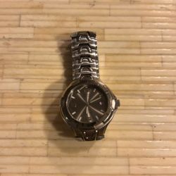 Guess Watch Silver Band Calendar
