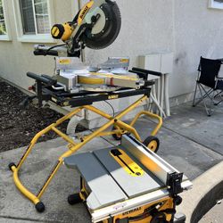DeWalt miter saw and table saw