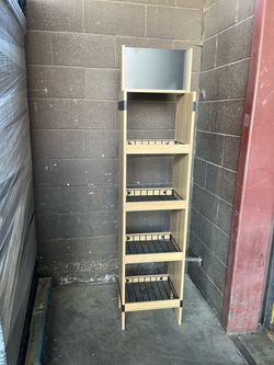4-Tier Wooden Retail Display Rack