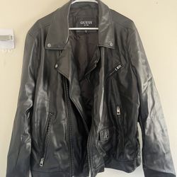 Black Guess Leather Jacket 