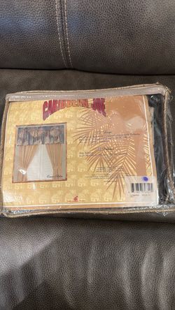 One pair of rod pocket valance