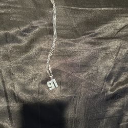 91 silver necklace and chain