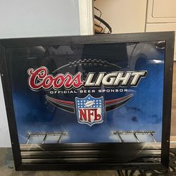 Coors Light NFL Official Beer Sponsor Bar Sign