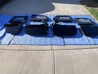 JEEP FACTORY OEM FRONT AND REAR MOPAR STEEL HALF DOORS WITH UPPERS FOR JK AND JKU WRANGLER