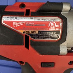 Milwaukee 2801-20 18V Cordless 1/2" Compact Drill/Driver (Tool Only)