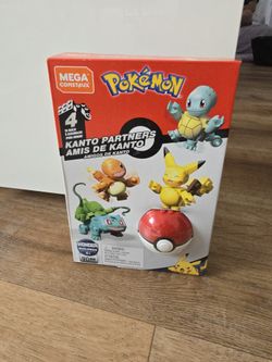 Mega Construx Pokemon Kanto Partner Set 4 To Build Pikachu NEW