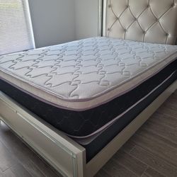 NEW QUEEN-SIZE PILLOW TOP MATTRESS AND BOX SPRING