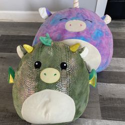 Dragon And Unicorn Squishmallows / Plushies