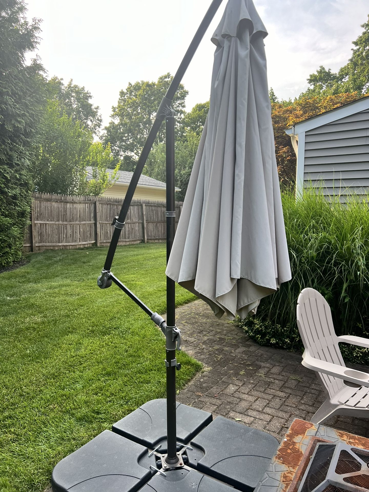Patio Umbrella With Weights 