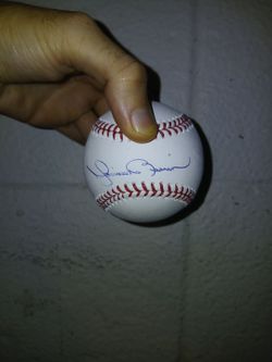 Mariano Rivera and Willie Mays authentic signed basesballs