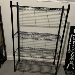 Black Metal Outdoor Rack 