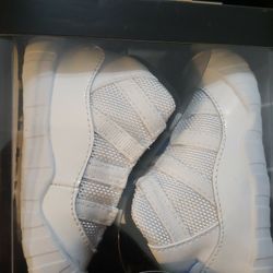 Jordan 11 Crib Booties Legend Blue