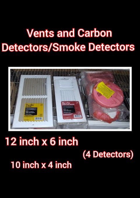 2 Vents And 4 Carbon Detectors 