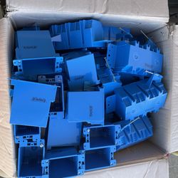 Carlon ( 1-Gang 20cu. in. & 3-Gang 44cu. in. ) PVC Old & New Work Electrical Switch And Outlet Box