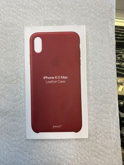 Apple iphone xs max leather case