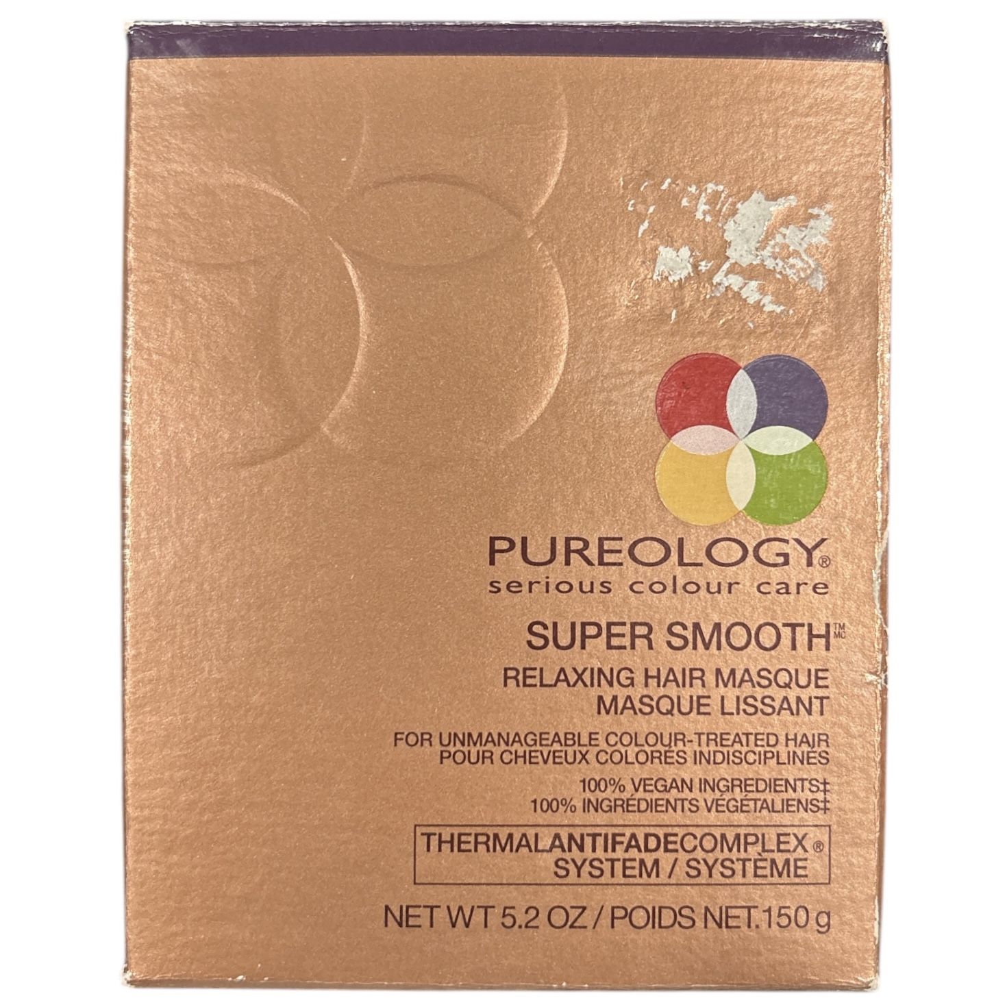 Pureology Super Smooth Relaxing Hair Masque By 5.2 Oz New NIB