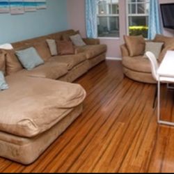 Couch, Chair And Circle Chair 