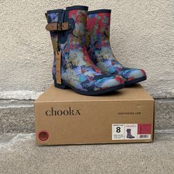 Floral Rain Boots