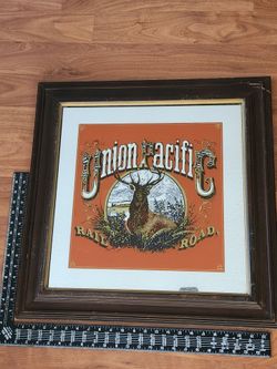 Union Pacific Rail Road railroad mirror advertisement