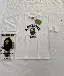 A Bathing Ape white T Shirt size S/M