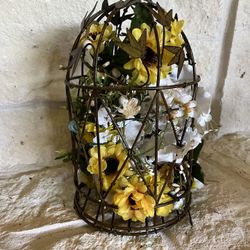 Bird Cage Floral Arrangement 