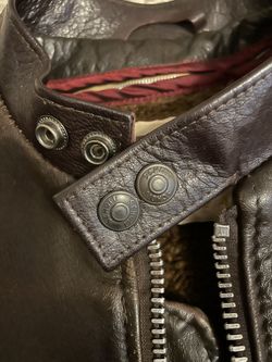 FIDELITY M43 ジャケット/ oldjoe reddish brown Cafe Racer Bikers Leather Jacket For Men Vintage 100% Wax