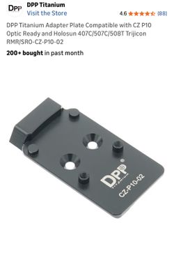 CZ P10 optic plate