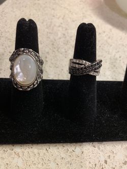 Two stainless steel rings, size 7! $6 each or $10 both!
