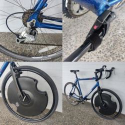 Ebike 700c Electron Wheel™, 400w Power, 20mph + Hill Assist, 50 Mile Range, 3 Speeds, 1 Minute Install! (MSRP $800)