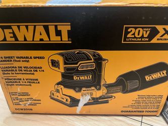 DeWalt DCW200 20V Max Brushless 1/4 Sheet Palm Sander (Tool Only)