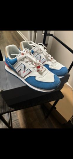 New Balance Low-Top Sneakers Blue White Red
