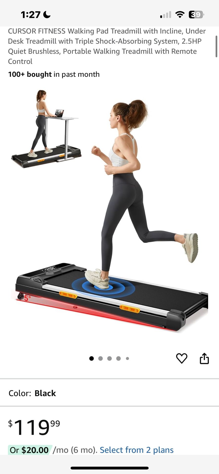 Cursor Under Desk Treadmill