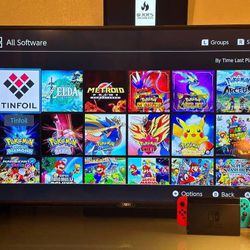 Modded Nintendo Switch With Games 