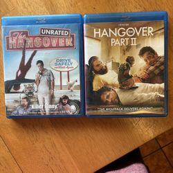 Dvd Blu-Ray. The Hangover Unrated, The Hangover Two, And Super Bad Extended Version.
