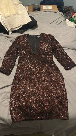 Maroon Shiny Dress - $20
