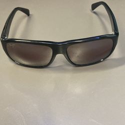Maui Jim Polarized Wrap Sunglasses - Gloss Black Frame (Italian-Made Classic Model) Gently Used Maui Jim Sport Wrap Sunglasses – Top-Tier Po