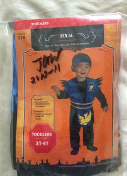 Ninja costume- Toddler 3T 4T