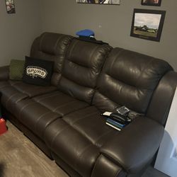 All Leather 3 Seater Sofa