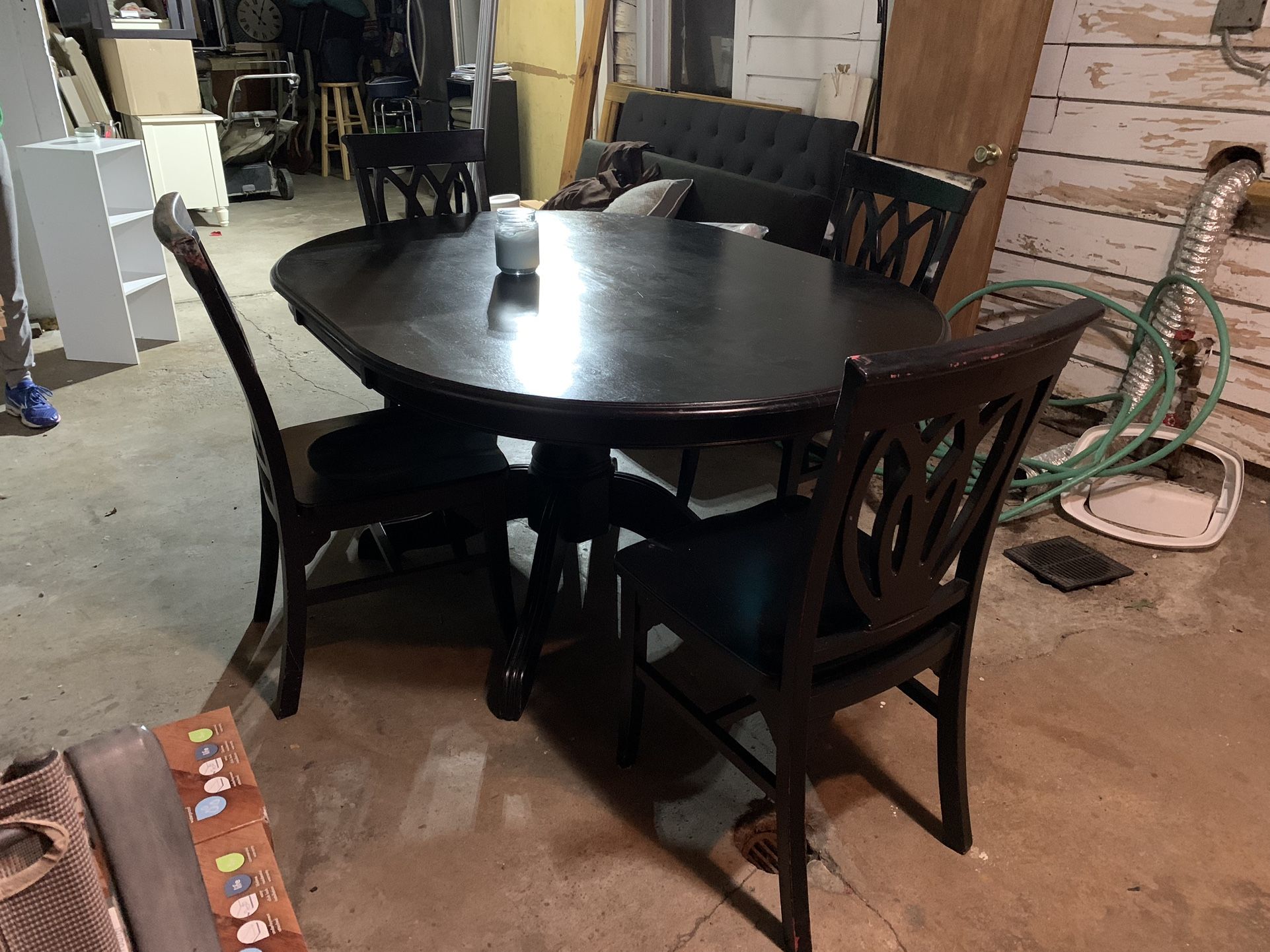Pier One Black Dining Table with 4 Chairs for Sale in Alsip, IL OfferUp