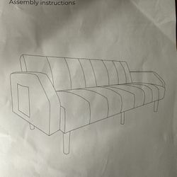 Brown Sofa/couch Futon 
