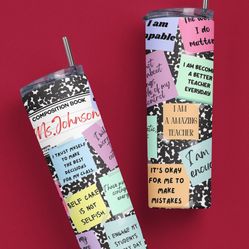 Teacher Appreciation week customize tumbler 
📚🍎👩‍🏫👨‍🏫❤💙💚

# show them you care!