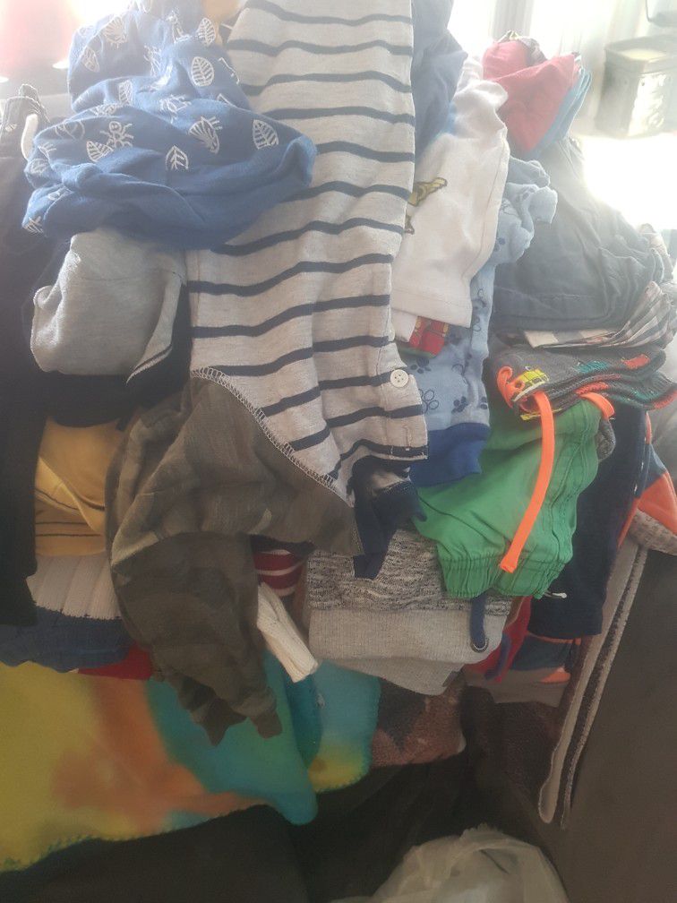 Over 50 Pieces Of Boy Clothes (Size 18 Months To 4T)