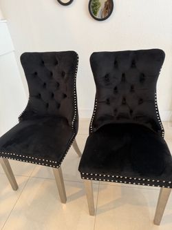 Velvet Dining Chairs (6)