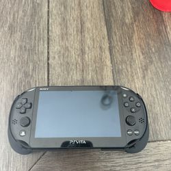 Modded Ps vita With hand Grip, Charger and Storage Case 