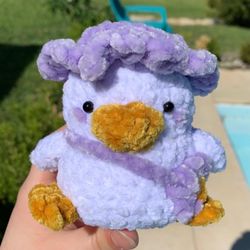 Cute handmade Duck crocheted Plushy.