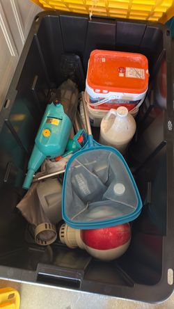 Pool cleaning supplies