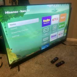 Highsense Roku 4ktv With 2 Remotes 50 Inch 