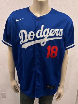 Yamamoto L. A. Dodgers Blue and White  Stitched Jersey
