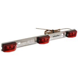 16" LED SEALED IDENTIFICATION Red Light Bar for Trailer Trucks