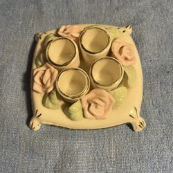 Vintage Ceramic Lip Stick Holder